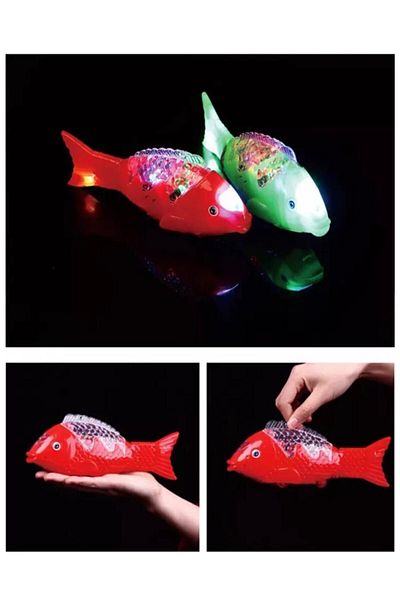Hyd Cat Toy Walking Moving Toy Fish with Sound and Light