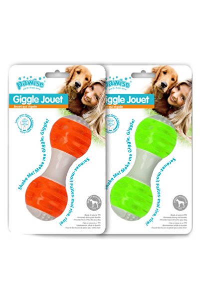 Pawise Giggle Jouet Sound Barbell Dog Toy 14 cm Ynsmr