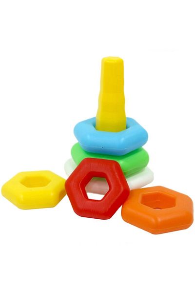 Sunman Kiki Netting Colored Hexagonal Rings