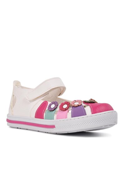 ŞİRİNGENÇ 210106   White-Pink Comfort Girls' Casual Shoes