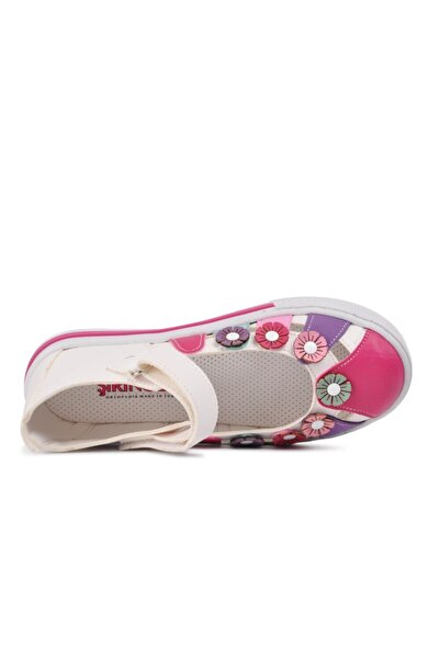ŞİRİNGENÇ 210106   White-Pink Comfort Girls' Casual Shoes