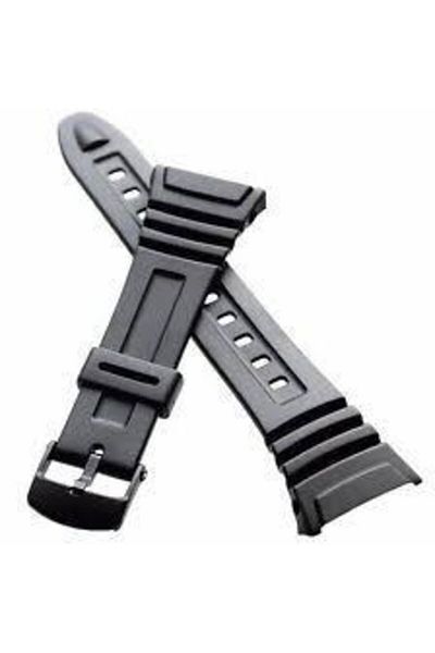Casio Black Silicone Watch Band Compatible with W 96 H