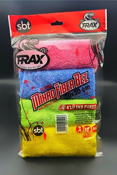 ARACINIZ İÇİN EN İYİSİ T-RAX Cam ve Temizlik Bezi Nano Teknoloji Mikro Fiber Bez Eko Paket 4 lü 30x30 Fiber eko