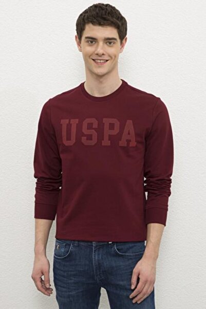 U.S. Polo Assn. 21k Torossk21 Bordo Sweat Shirt
