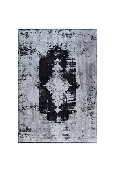 GÜMÜŞSUYU Halı Deco Milano 12255 Siyah Dekoratif Kilim