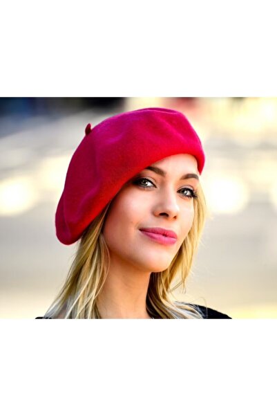 Shopiolog Ženska beretka u boji fuksije, Pamuk komada