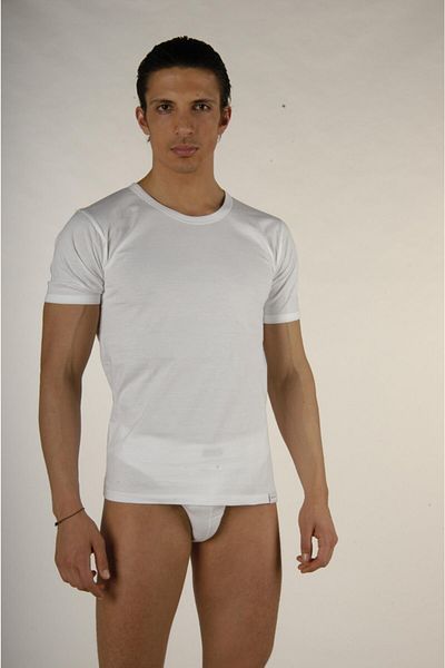 NEHİRİN Men's Sleeve Undershirt White