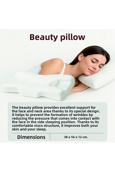 YARENWOOD Beauty Pillow, Anti-Wrinkle Beauty Pillow, Visco Pillow