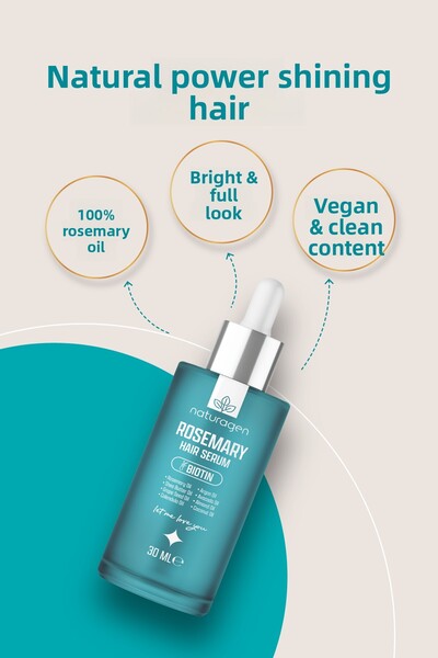 Naturagen Rosemary Hair Serum Rosemary Oil Complexi with Biotin for Hair Loss and Damaged Hair