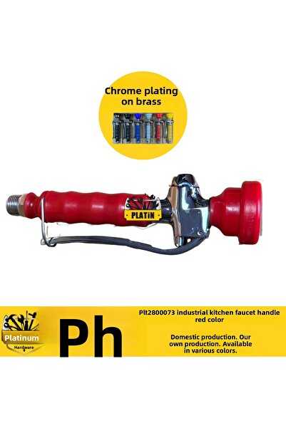 PLATİN HIRDAVAT Industrial Kitchen Faucet Handle Red Color