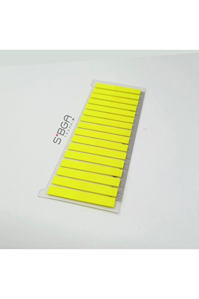sibga tasarım Neon Yellow Thin Strip 320 Sheets Transparent Color Postit Post-It Post It. Bookmark Bookmark Postit