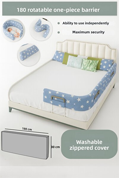 Dizanor الجيل الجديد من حاجز الأمان للسرير والسرير المحمول بطول 180 سم