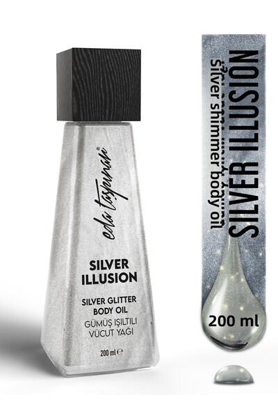 Eda Taşpınar Silver Illusion Glitter Body Oil - 200 ml (EGX90)