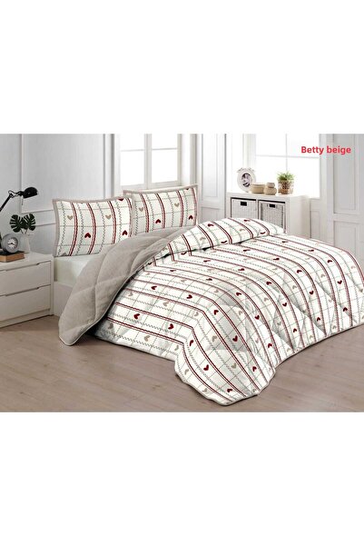 Bella Home Comforter Double Quilt Set - 220X240 cm - Pvc Original Bag Betty Beige