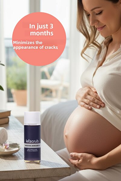 LET'SCRUB Anti-Stretch Marks & Blemishes Moisturizing Bakuchiol Skin Care Oil (Shea-Bakuchiol-Almond-Baobab)