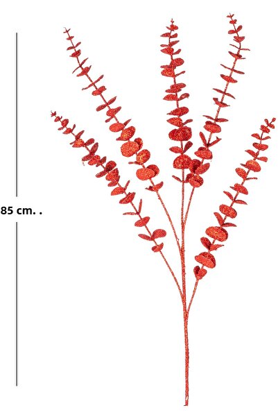 Herdekora Artificial Eucalyptus Silvery Red 85 Cm.