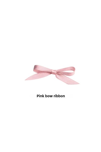 Organizasyon Pazarı Pink Premium Bow Satin Ribbon 10mm 50 Pieces Balloon Decoration Gift Ornament Cake Decoration Bundle Dowry