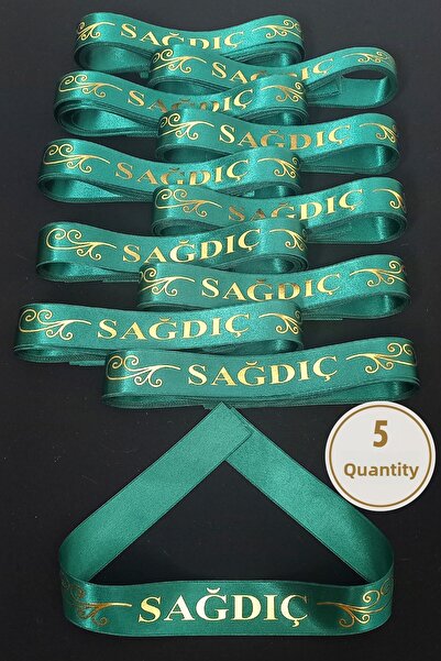 ZEYMERADE شريط أخضر للعريس، 5 قطع من أشرطة المعصم، ليلة الحناء، حفل الزفاف، ع...