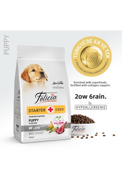 Felicia Puppy Starter dry dog ​​food, LAMB, 6kg