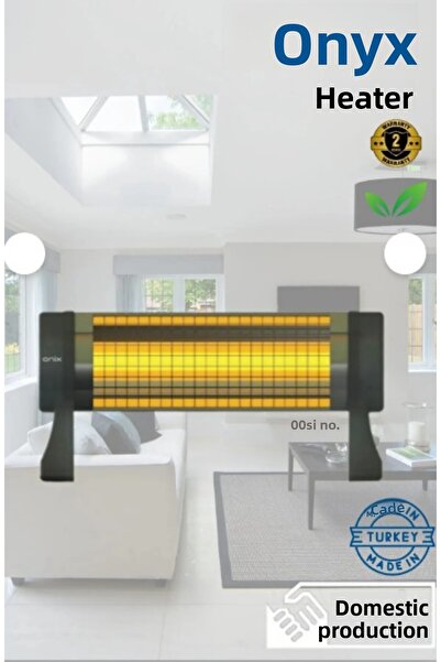 onix موقد تدفئة القدمين ON-1500 بقوة 1500 واط مع إمكانية ضبط السلامة ضد الانقلاب وضبط درجة الحرارة على مستويين