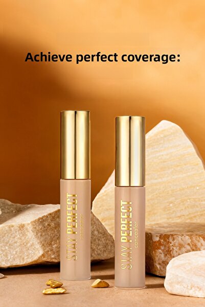 Flormar Natural Finish Concealer (COOL BOTTON) - Stay Perfect Concealer - 007 Light Beige -8682536085564