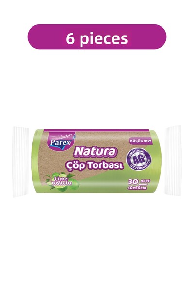 Parex Natura Garbage Bags Small Size 30 Pieces 40 X 50 cm Six Pack