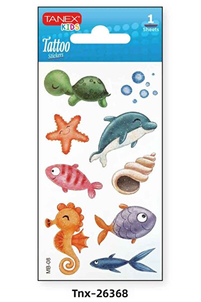 Tanex 7X12Mm Sea Animals Tatoo Tnx-26368