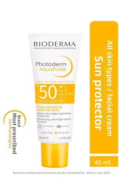 Bioderma Photoderm Aquafluid SPF50+ Water Based Sunscreen - Fluid Texture and...