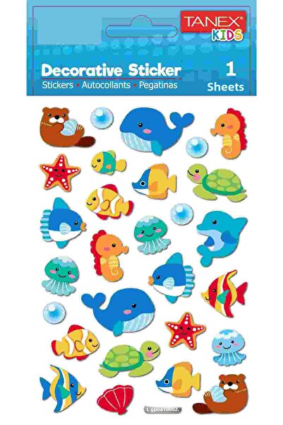 Tanex سلسلة مخلوقات المحيط-1 ملصق TNX-25184