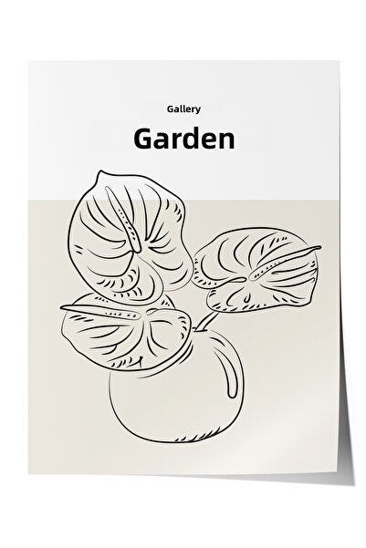Zestia Αφίσα χωρίς πλαίσιο, Galerie Jardin - Φύλλο Σχεδίασης Γραμμών, Αφίσα Δ...