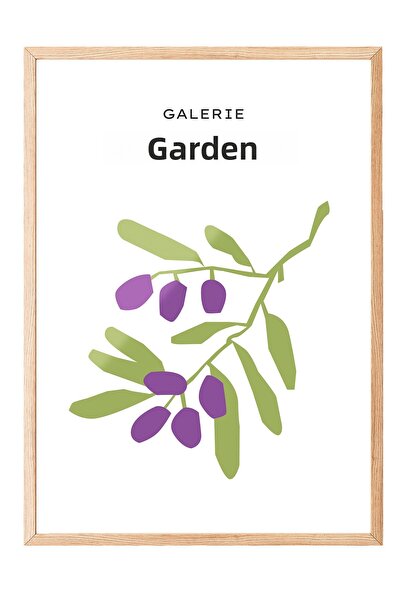 Zestia Εικόνα με ξύλινο πλαίσιο, Galerie Jardin Minimal Olive Branch, Διακοσμ...