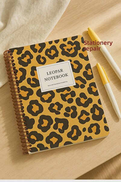Venino 17X24 Spiral Bound 100 Sheets Leopard Pattern Checkered Hardcover Note...