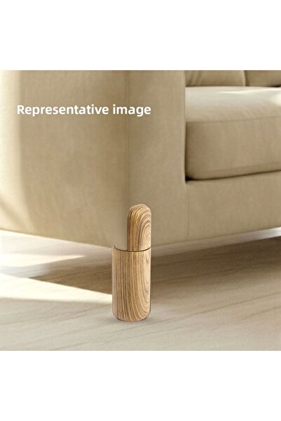 Badem10 Bohemian 4Pcs Oak Color Hard Plastic Leg 15cm Furniture Single Sofa Armchair Bed Base Heightening Foot