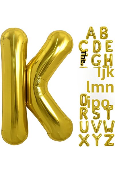 Baloncu Dükkanı بالون حروف ذهبي بجميع الحروف 34 بوصة
