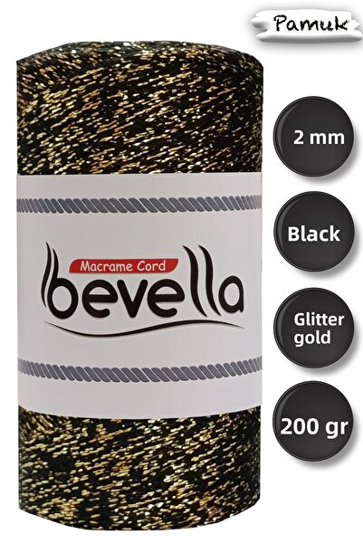 Bevella Macrame Cord Ultra Shiny 2 mm Burgundy Silver Macrame Cord 200 Gr