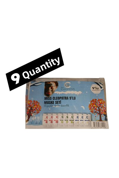 KMS HOME قناع الوجه من ميس كليوباترا، مجموعة أقنعة مكونة من 9 قطع، 20 جرام*9