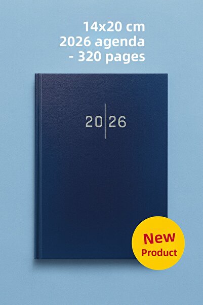 KarmaOfis Дневник с кожена корица в цвят бордо, 14×20 см – 320 страници, ежедневник, за офис и училище