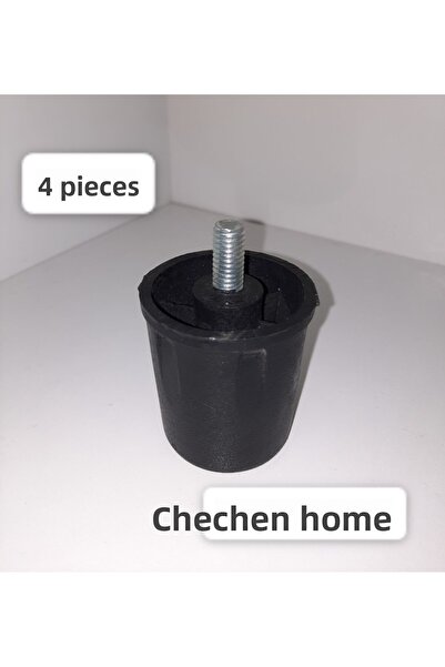 ÇEÇEN HOME (4 bucăți) picior din plastic cu șurub gros pentru dulap-picior pentru canapea-scaun-masă (5 cm)