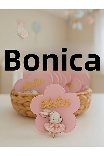 Bonika Baby Newborn Gift Plexiglass Magnet (10 Pieces in Transparent Bags)