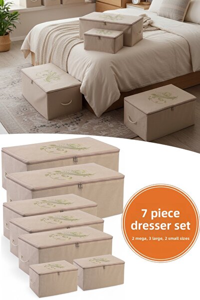 umbellatum Σετ Μπεζ Χρώμα 2 Mega 3 Μεγάλες και 2 Μικρές Τσάντες