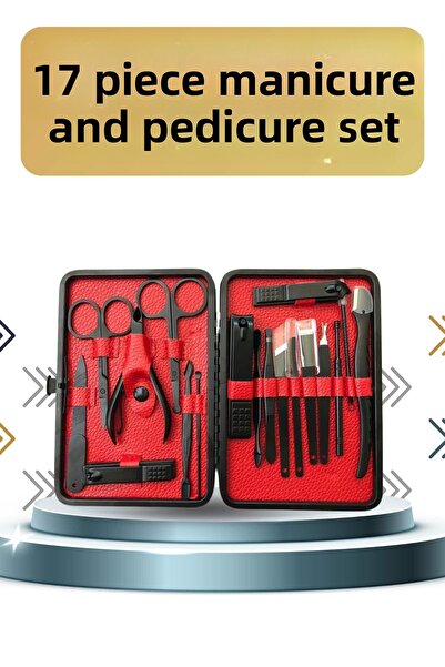 ZERO LAND Lvsqvr 17 Piece Manicure Pedicure Set Hand Foot Care Kit Nail (00045) Clippers File