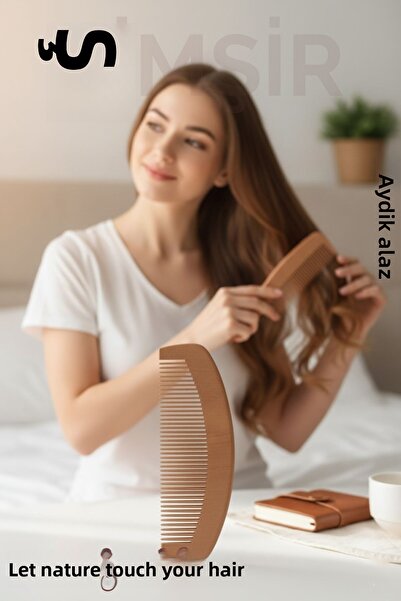 Transformacion Natural Boxwood Wooden Comb – 16 Cm, Anti-Static, Anti-Dandruff and Handmade 722266