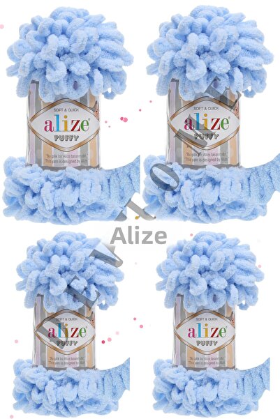 devhome Alize Puffy Hand Knitting Yarns Panduf Blanket Yarn Scarf Cardigan Ma...