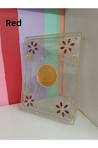 DEKOR ZÜCCACİYE HOME Quran Case with Glass Stones