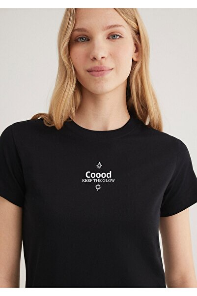 Mavi Astrology Printed Black T-Shirt Semi Slim Fit / Semi Slim Fit 1612947-900