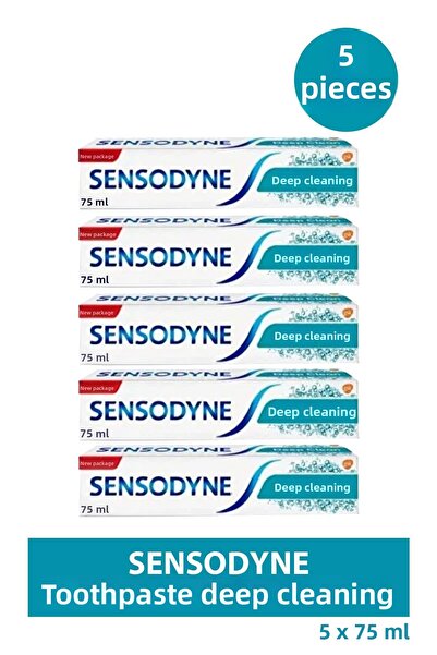 Sensodyne Toothpaste Deep Cleaning 75 ml 5 Pieces