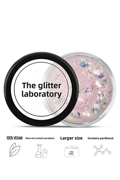 The Glitter Lab بريق لامع على شكل جل - نجوم بيضاء