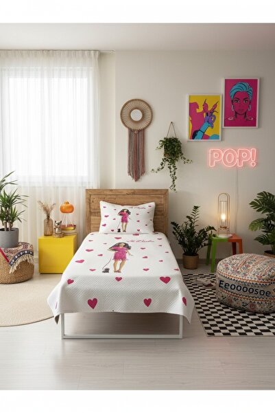 milroma Pink Heart Fashion Baby Pique Set