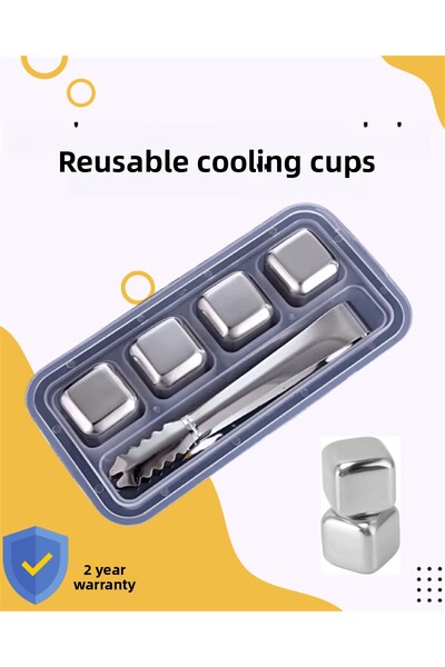 ZERO LAND Lvsqvr Stainless Metal Ice Cubes-Multi-Purpose (120152) Suitable for Use