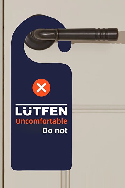 cici magnet www.cicimagnet.com من فضلك لا تزعج، حامل مقبض الباب بتصميم أزرق داكن